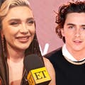 Watch Florence Pugh Freak Out Over Timothée Chalamet Arriving at 'Dune 2' Premiere (Exclusive)