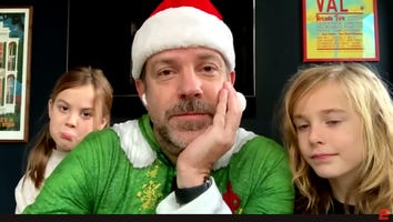 Jason Sudeikis and Olivia Wilde's Kids Hilariously Troll Their Dad During Live TV Appearance on Christmas Day