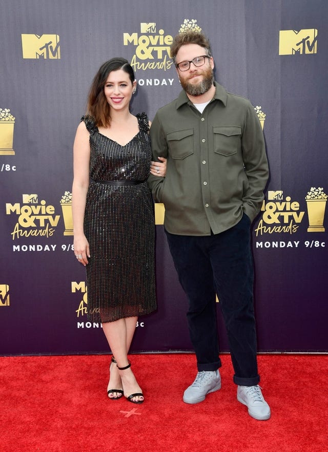Seth Rogen and Lauren Miller