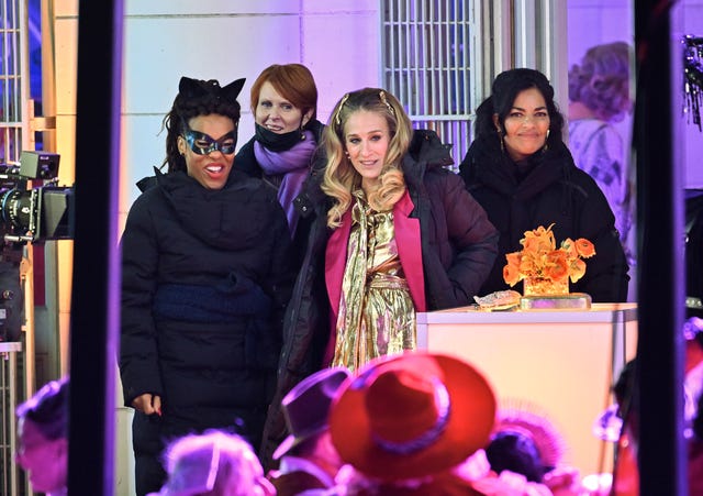 Karen Pittman, Cynthia Nixon, Sarah Jessica Parker and Sarita Choudhury
