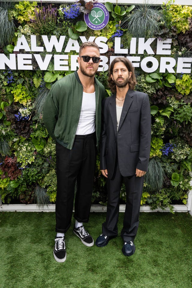 Dan Reynolds and Wayne Sermon
