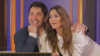 Drew Barrymore and Justin Long Poke Fun at Their Past Romance on 'Hollywood Squares' (Exclusive)