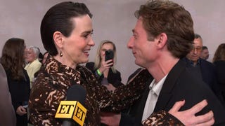 Watch Sarah Paulson Crash Jeremy Allen White's Interview!