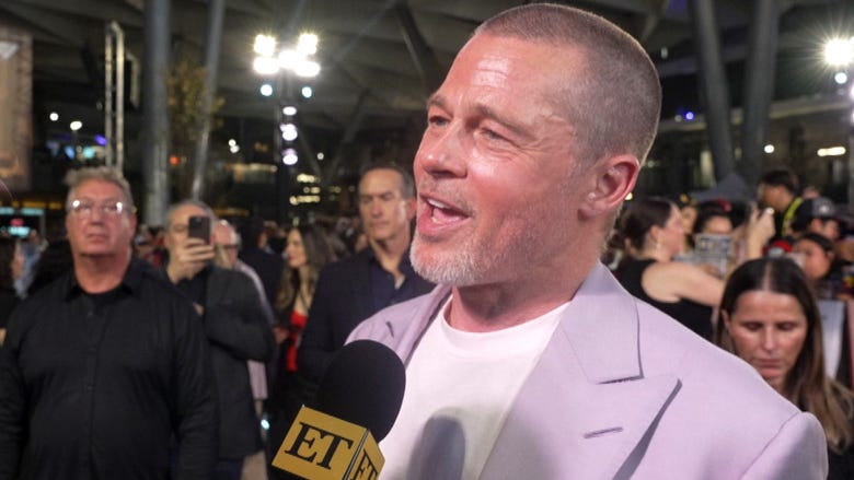 Brad Pitt Opens Up About 'Mistakes' During 'F1' Premiere in Mexico City (Exclusive)