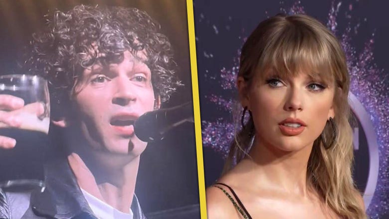 Taylor Swift's Ex Matty Healy Seemingly Drags Pop Star at Glastonbury Festival